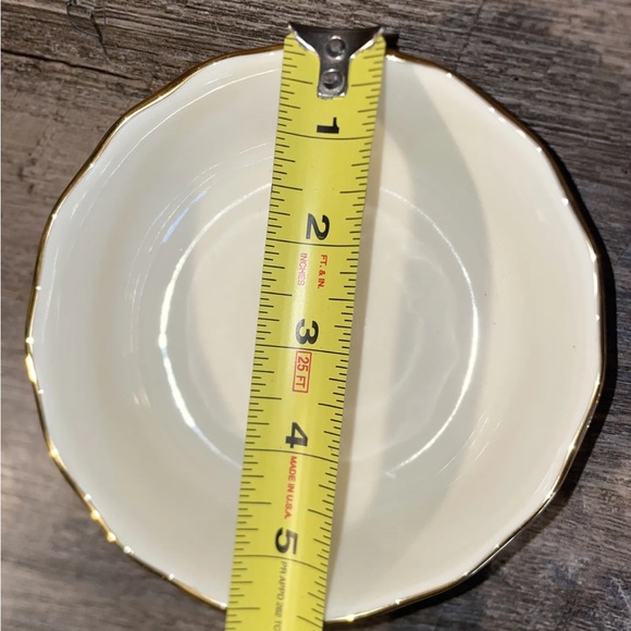 Lenox Collections Rose Blossom 4.5” 5.5” Bowls 24k Gold Trim Set Of 2 - Picture 5 of 9